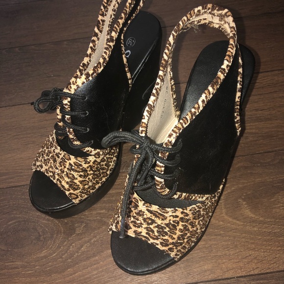 Animal print wedges - Picture 2 of 2